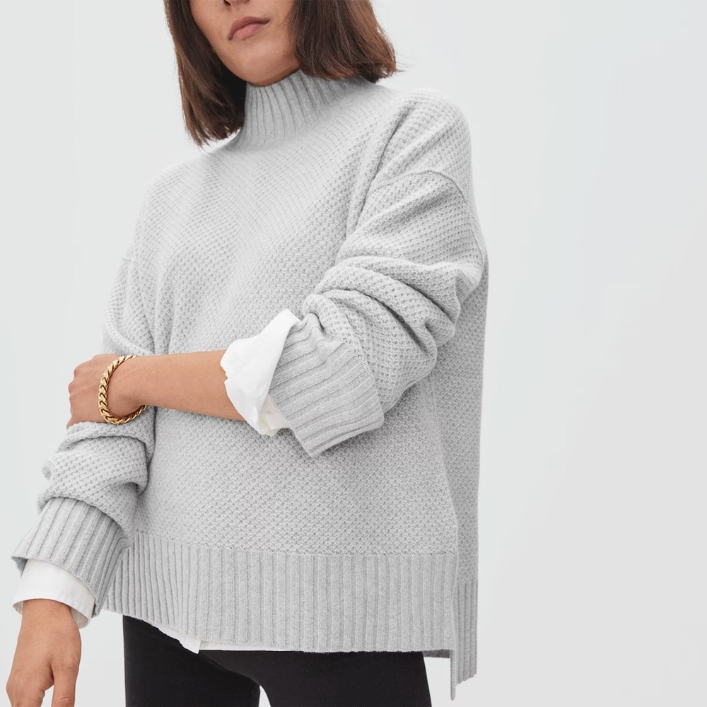 Everlane Cashmere Stroopwafle turtleneck
